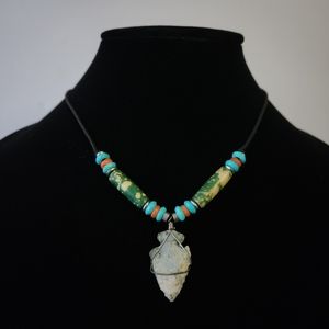 Wire Wrapped Arrowhead Necklace